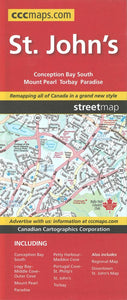 St. Johns, Newfoundland and Labrador Street Map by Canadian Cartographics Corporation