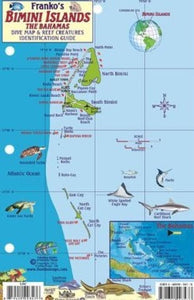 Bahamas Map & Fish Card, Bimini Islands by Frankos Maps Ltd.