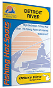 Detroit River Fishing Map by Fishing Hot Spots