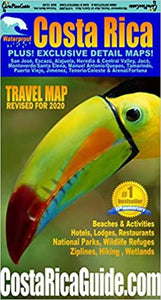 Costa Rica : waterproof : travel map : revised for 2020