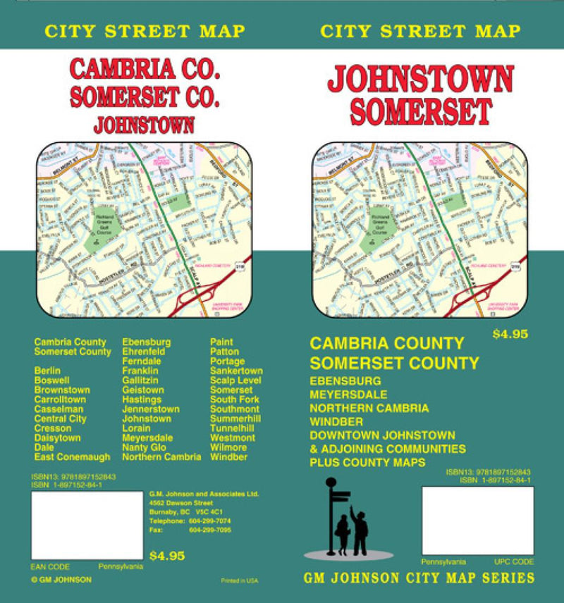 Cover of Johnstown, Somerset, Cambria and Somerset County, Pennsylvania by GM Johnson