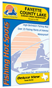 Fayette County Lake Fishing Map by Fishing Hot Spots