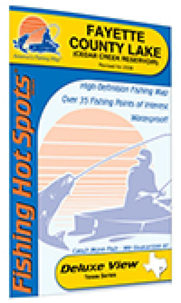 Cover of Fayette County Lake Fishing Map by Fishing Hot Spots