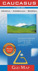 Caucasus Road Map by GiziMap