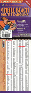 Myrtle Beach, South Carolina Laminated Tuffy Map by Tuffy Maps