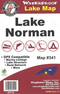 Lake Norman Map by Kingfisher Maps, Inc.