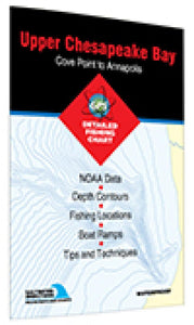 Upper Chesapeake Bay - Cove Point to Annapolis Fishing Map by Fishing Hot Spots