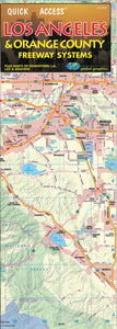 Los Angeles, California, Freeway, Quick Access Map by Global Graphics