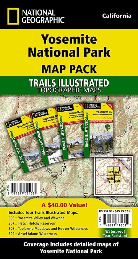 Yosemite National Park : map pack : by National Geographic