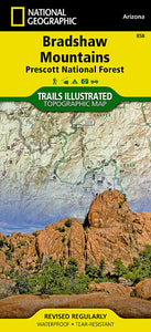 Bradshaw Mountains and Prescott National Forest, AZ, Map 858