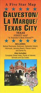 Galveston and Texas City, Texas by Five Star Maps, Inc.