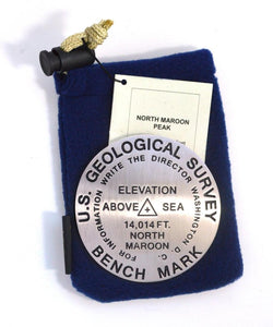 North Maroon Peak, Colorado Paperweight by Geo-Situ