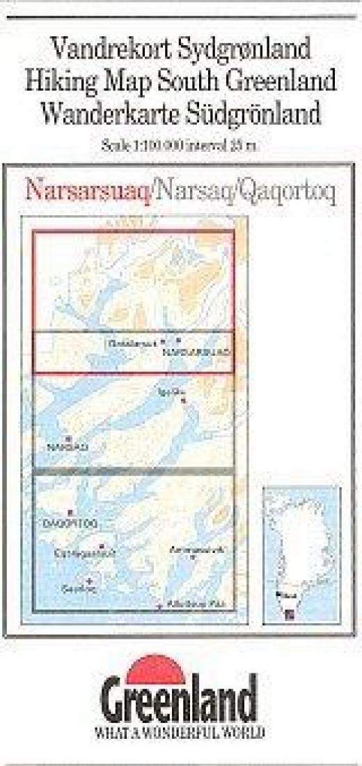 Cover of Narsarsuaq Hiking Map by Greenland Tourism