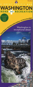 Washington, Road and Recreation, laminated by Great Pacific Recreation & Travel Maps