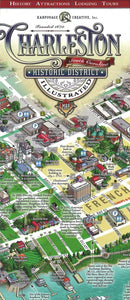 Charleston Historic District Map, Illustrated by Karpovage Creative, Inc.