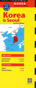 Seoul, Korea and Korea Travel Map by Periplus Editions