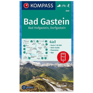 Badgastein - Bad Hofgastein Hiking Map By Kompass