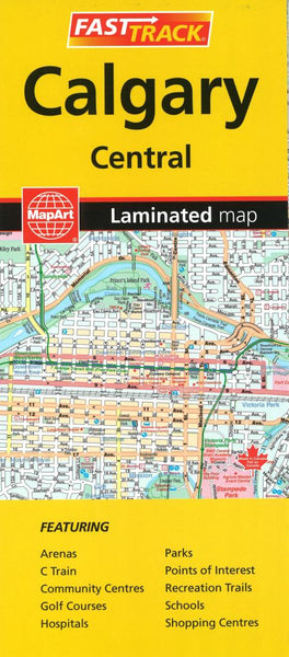 Cover of Calgary, Alberta Fast Track Laminated Map 