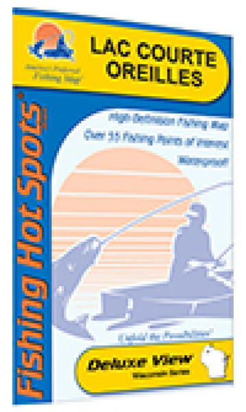 Cover of Lac Courte Oreilles and Grindstone  Lake Fishing Map by Fishing Hot Spots