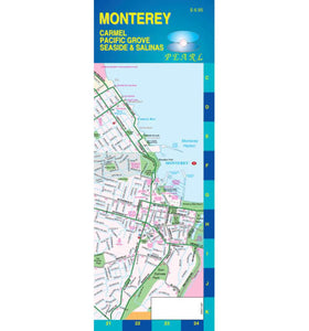 Monterey, California, Pearl Map, laminated by GM Johnson