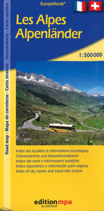 The Alps Road Map by Edition MPA by Orell Fussli
