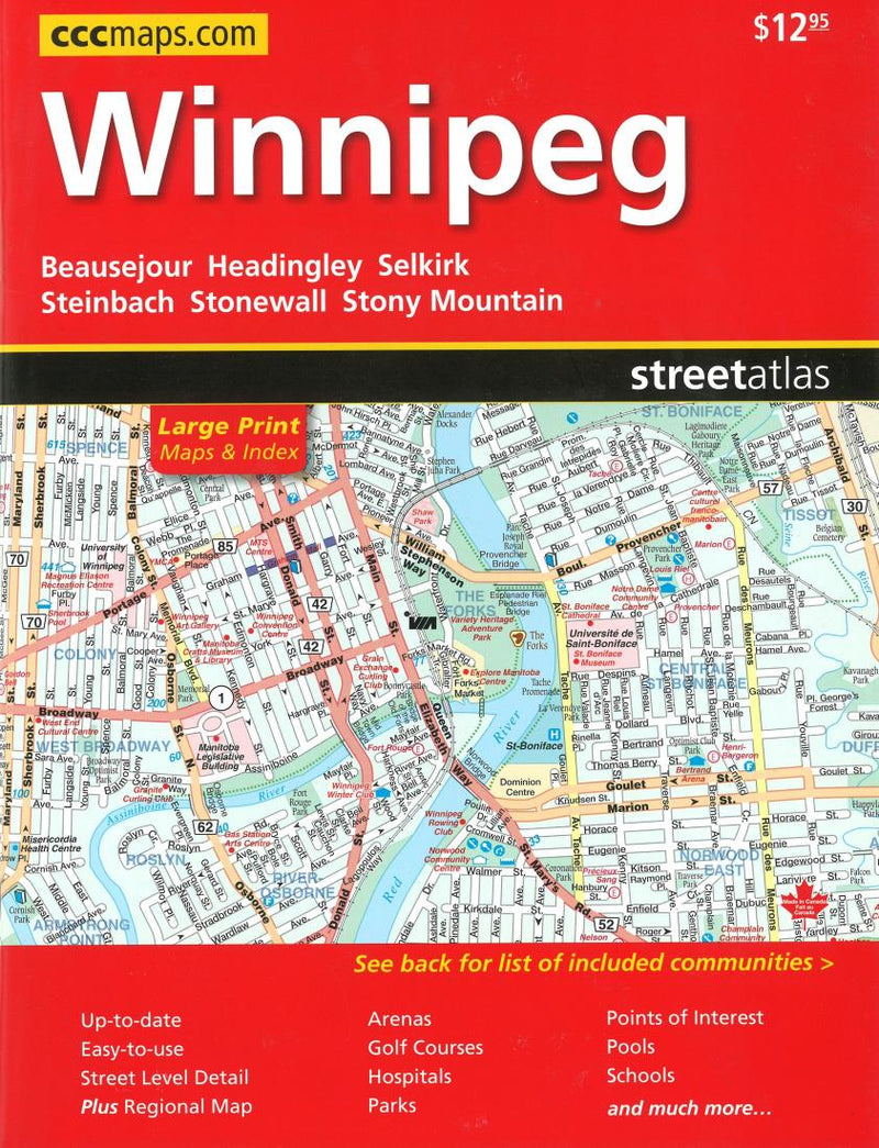 Cover of Winnipeg Street Atlas (Large Print edition) 