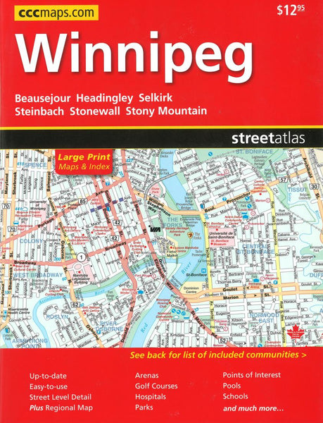 Cover of Winnipeg Street Atlas (Large Print edition) 