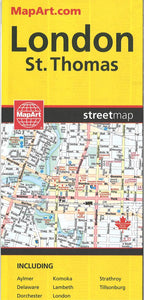 London and St. Thomas, Ontario street map by Canadian Cartographics Corporation