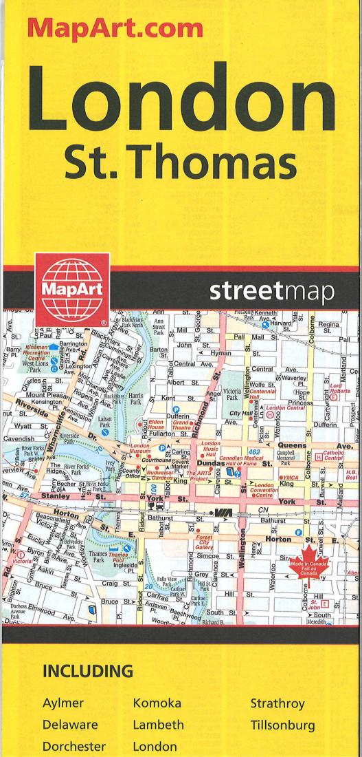 Cover of London and St. Thomas, Ontario street map 
