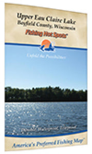 Upper Eau Claire Lake (Bayfield Co) Fishing Map by Fishing Hot Spots