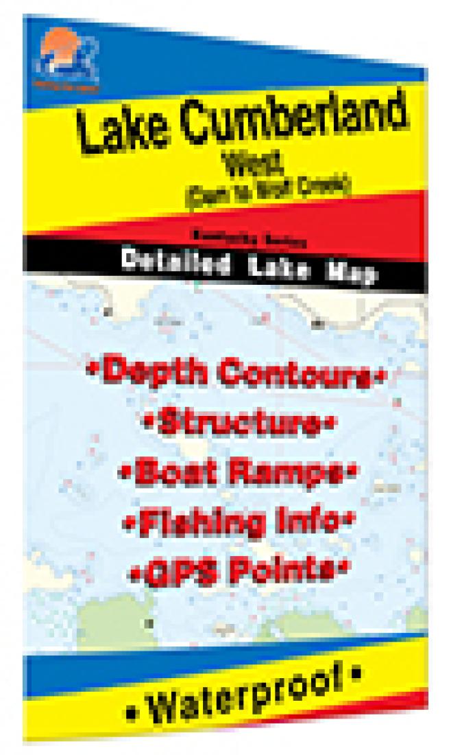 Cover of Lake Cumberland-West  fishing map by Fishing Hot Spots