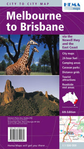 Melbourne to Brisbane, Australia by Hema Maps