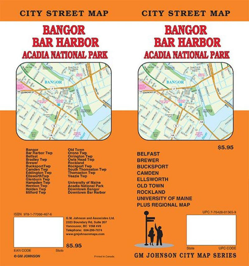 Cover of Bangor, Bar Harbor and Acadia National Park, Maine by GM Johnson