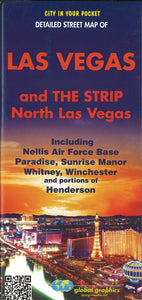 Las Vegas and The Strip, North Las Vegas Street Map by Global Graphics