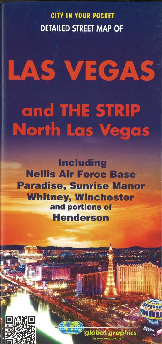 Cover of Las Vegas and The Strip, North Las Vegas Street Map by Global Graphics