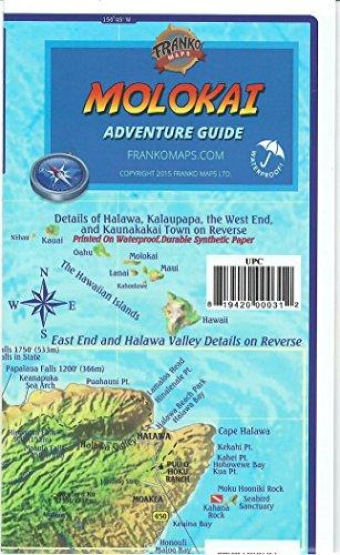 Cover of Molokai, Hawaii Map & Adventure Guide
