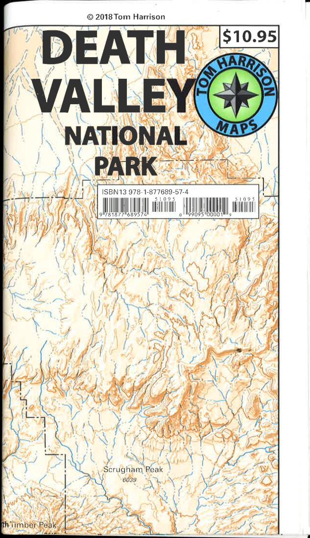 Cover of folded Map of Death Valley National Park, California by Tom Harrison Maps