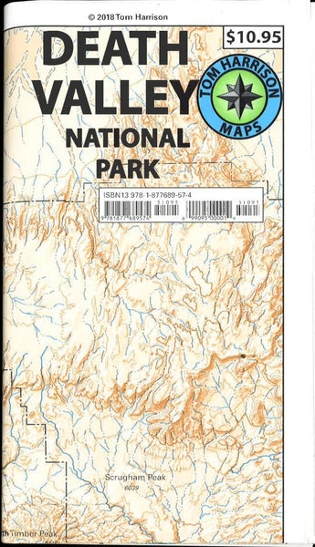 Cover of folded Map of Death Valley National Park, California by Tom Harrison Maps