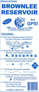 Brownlee Reservoir Fishing Map by Fish-n-Map Company