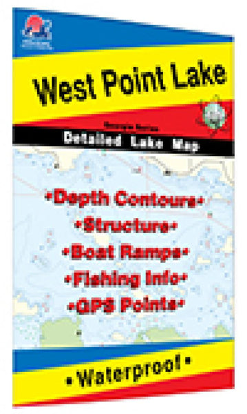 Cover of West Point Lake Fishing Map by Fishing Hot Spots