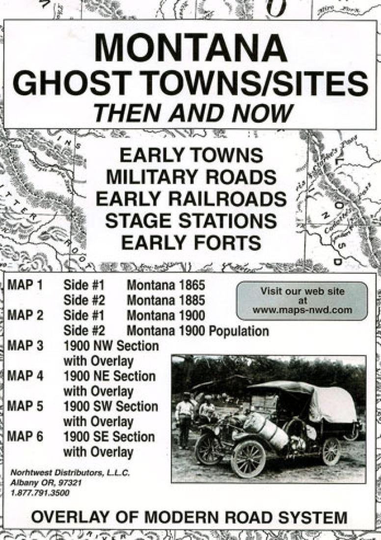 Cover of Montana, Ghost Towns, 5-Map Set, Then and Now