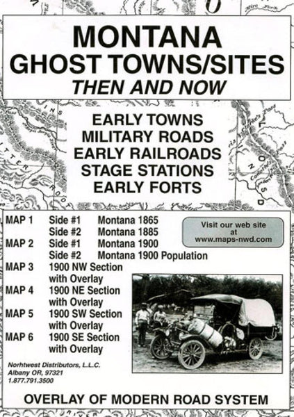 Cover of Montana, Ghost Towns, 5-Map Set, Then and Now