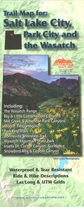 Salt Lake City, Park City, and the Wasatch, Trail Map by Adventure Maps