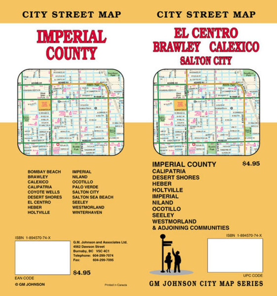 Cover of El Centro, Imperial County, Brawley and Calexico, California by GM Johnson