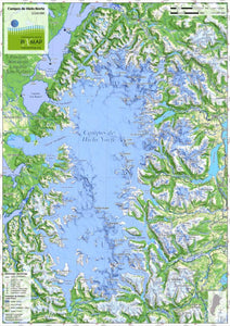 Campo de Hielo Norte Hiking Map by Pixmap