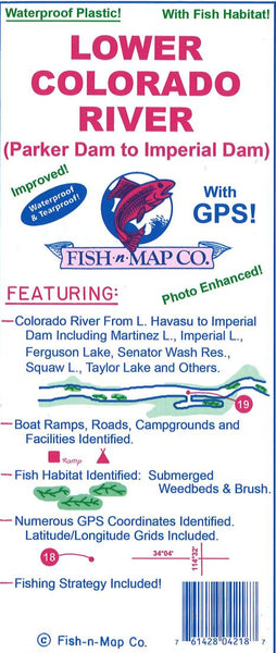 Cover of Lower Colorado River by Fish-n-Map Company