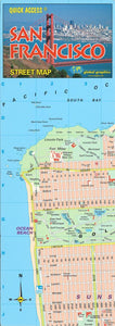 San Francisco, California, Quick Access Map by Global Graphics