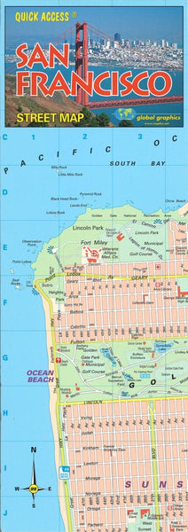 Cover of San Francisco, California, Quick Access Map by Global Graphics