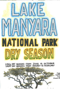 Lake Manyara Tarangire National Park, Tourist Map 1:200.000 by Harms IC Verlag