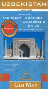 Uzbekistan Tourist Map by GiziMap
